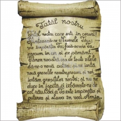 TATAL NOSTRU gravat in ceramica